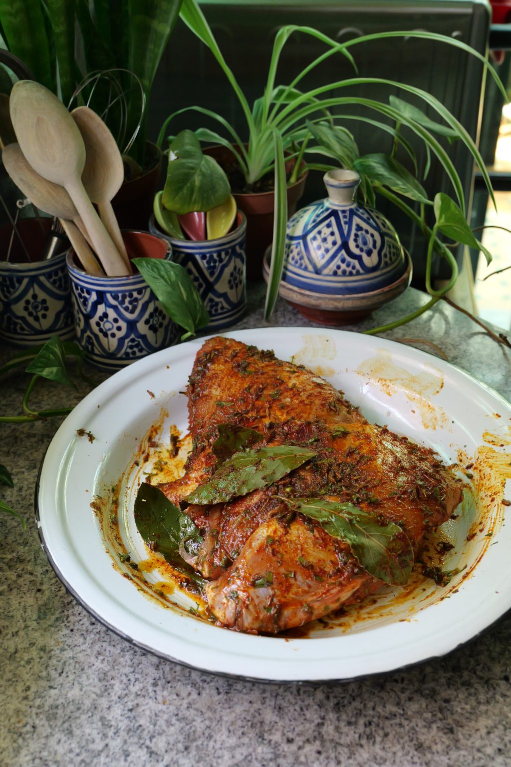 Couscous de maïs au poisson & à l’argan -Baddaz